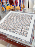 Louis Vuitton Vintage Embossed Square Silk Scarf for Women – product image 4