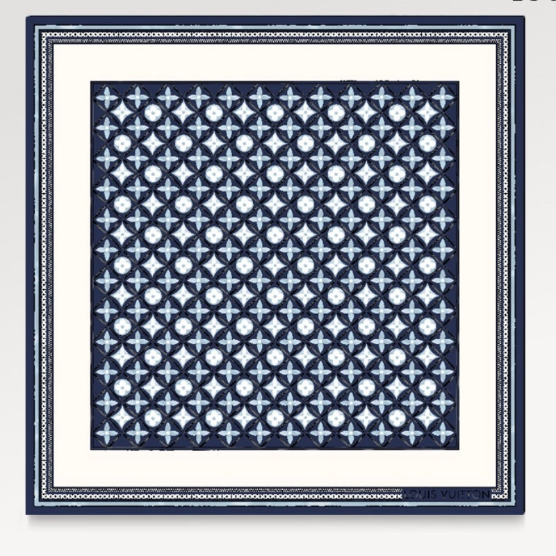 Louis Vuitton Vintage Embossed Square Silk Scarf for Women – product image 7