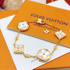 Louis Vuitton White Mother-Of-Pearl Flower Bracelet – Luxury Jewelry – product image 2