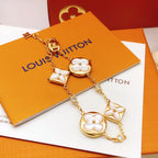 Louis Vuitton White Mother-Of-Pearl Flower Bracelet – Luxury Jewelry – product image 3