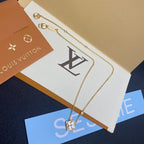 Louis Vuitton White Shell Flower Pendant Necklace – Luxury Designer Jewelry – product image 4