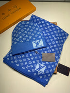 Louis Vuitton Wool Classic Monogram Jacquard Scarf & Hat Set for Women – product image 13
