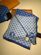 Louis Vuitton Wool Classic Monogram Jacquard Scarf & Hat Set for Women – product image 14