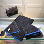 Louis Vuitton Wool Embroidered Jacquard Monogram Scarf Hat Set for Women – product image 5