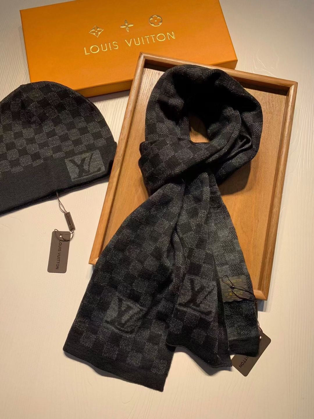 Louis Vuitton Wool Knitted Scarf & Hat Combo Set for Women – product image 15