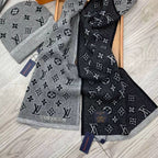 Louis Vuitton Wool Logo Embroidery Jacquard Scarf Hat Set for Women – product image 10