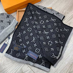 Louis Vuitton Wool Logo Embroidery Jacquard Scarf Hat Set for Women – product image 9