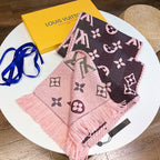 Louis Vuitton Wool Temperament Monogram Element Scarf for Women – product image 17