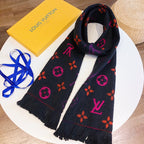 Louis Vuitton Wool Temperament Monogram Element Scarf for Women – product image 19