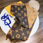 Louis Vuitton Wool Temperament Monogram Element Scarf for Women – product image 25