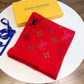 Louis Vuitton Wool Temperament Monogram Element Scarf for Women – product image 9