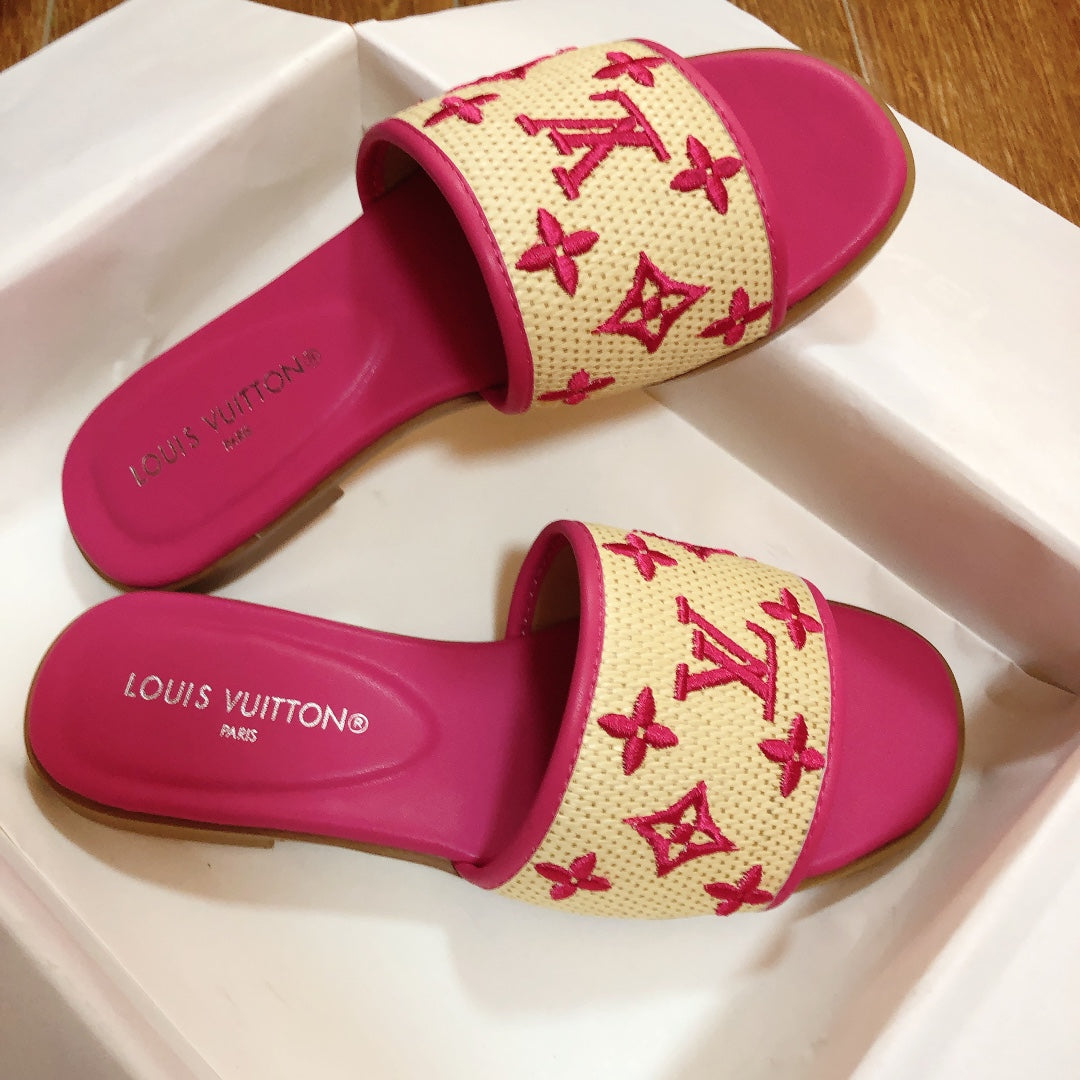 Louis Vuitton Woven Embroidered Slippers – slippers product image 15