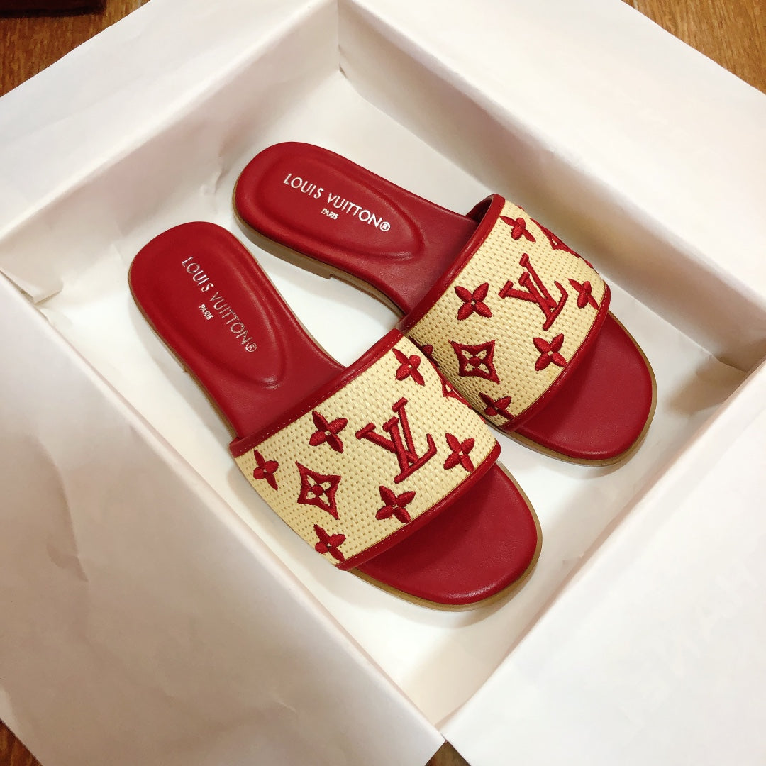 Louis Vuitton Woven Embroidered Slippers – slippers product image 2