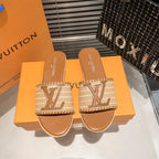 Louis Vuitton Woven Leather Flat Slippers – slippers product image 10