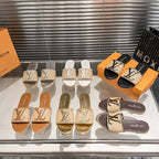 Louis Vuitton Woven Leather Flat Slippers – slippers product image 15