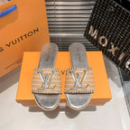 Louis Vuitton Woven Leather Flat Slippers – slippers product image 4