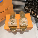 Louis Vuitton Woven Leather Flat Slippers – slippers product image 5