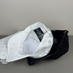 Louis Vuitton monogram baseball cap white and black display