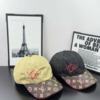 Louis Vuitton script cap black and yellow