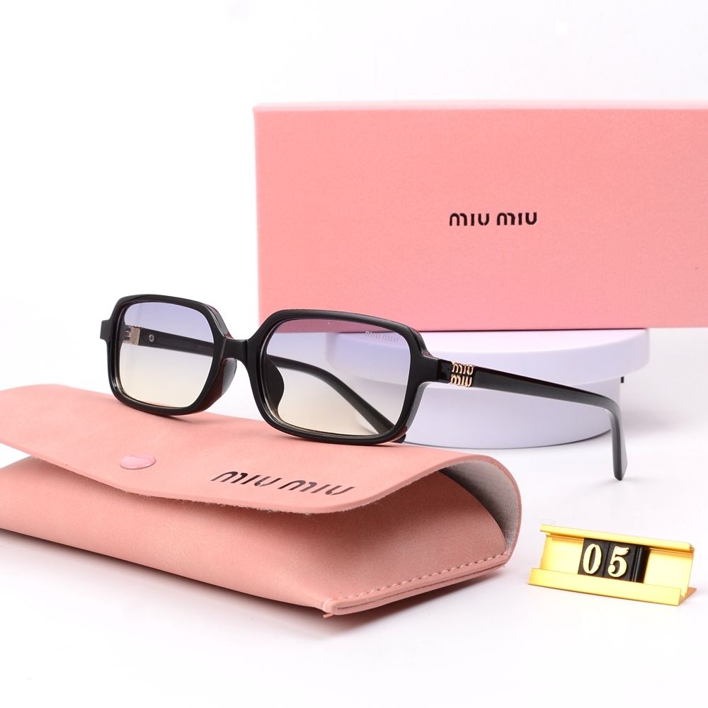 Miu Miu Leopard Print Square Polarized Sunglasses for Unisex – product image 3