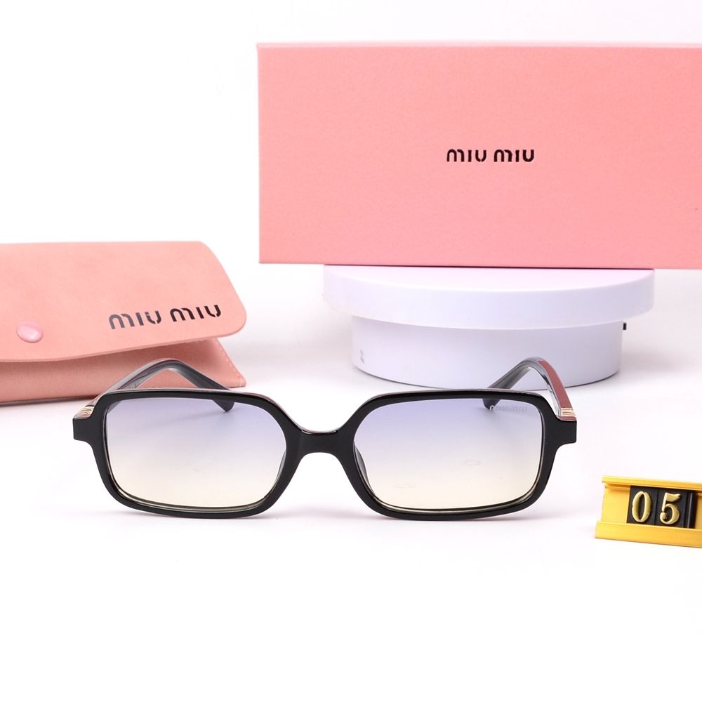 Miu Miu Leopard Print Square Polarized Sunglasses for Unisex – product image 9