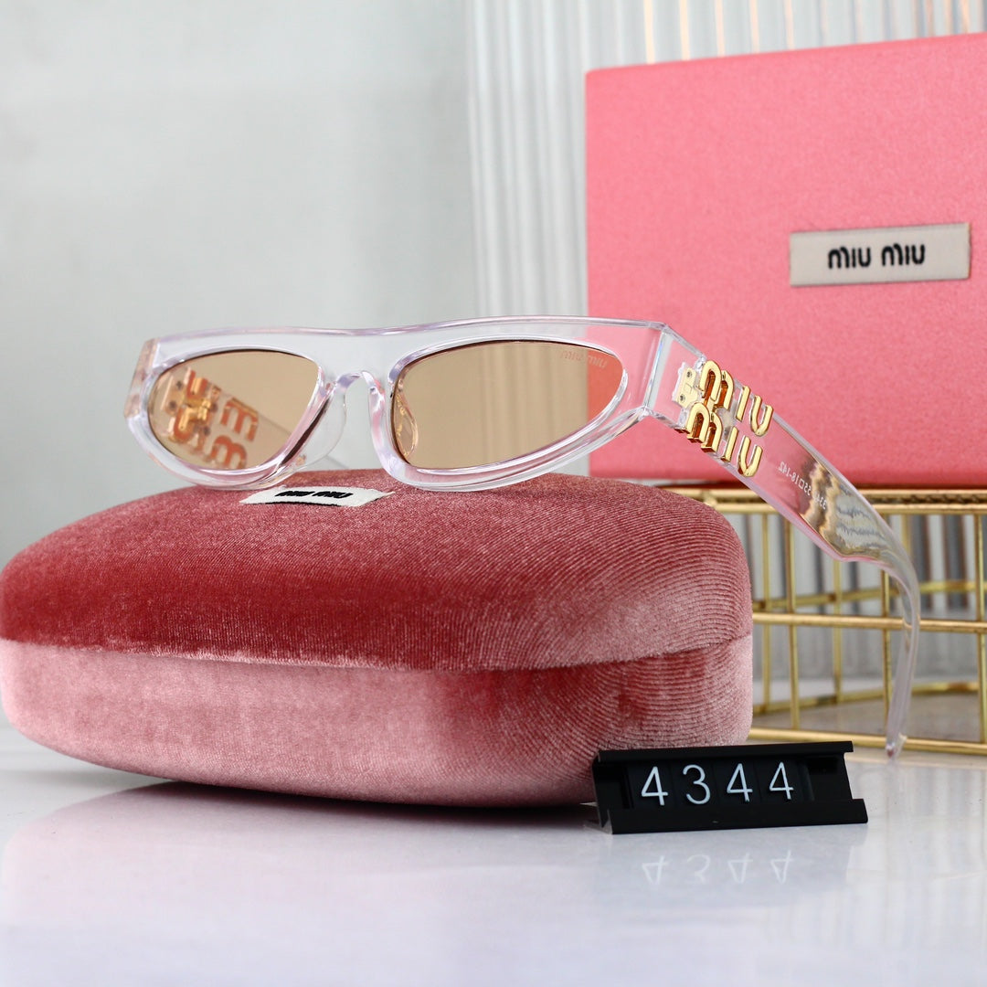 Miu Miu Narrow Rectangular Polarized Sunglasses for Unisex – product image 3
