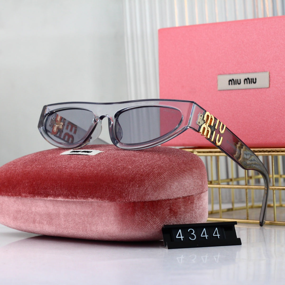 Miu Miu Narrow Rectangular Polarized Sunglasses for Unisex – product image 4