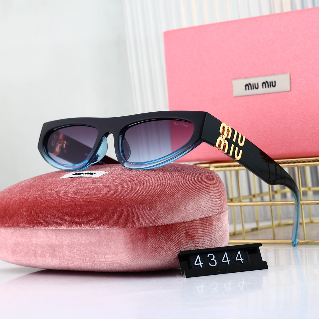 Miu Miu Narrow Rectangular Polarized Sunglasses for Unisex – product image 5