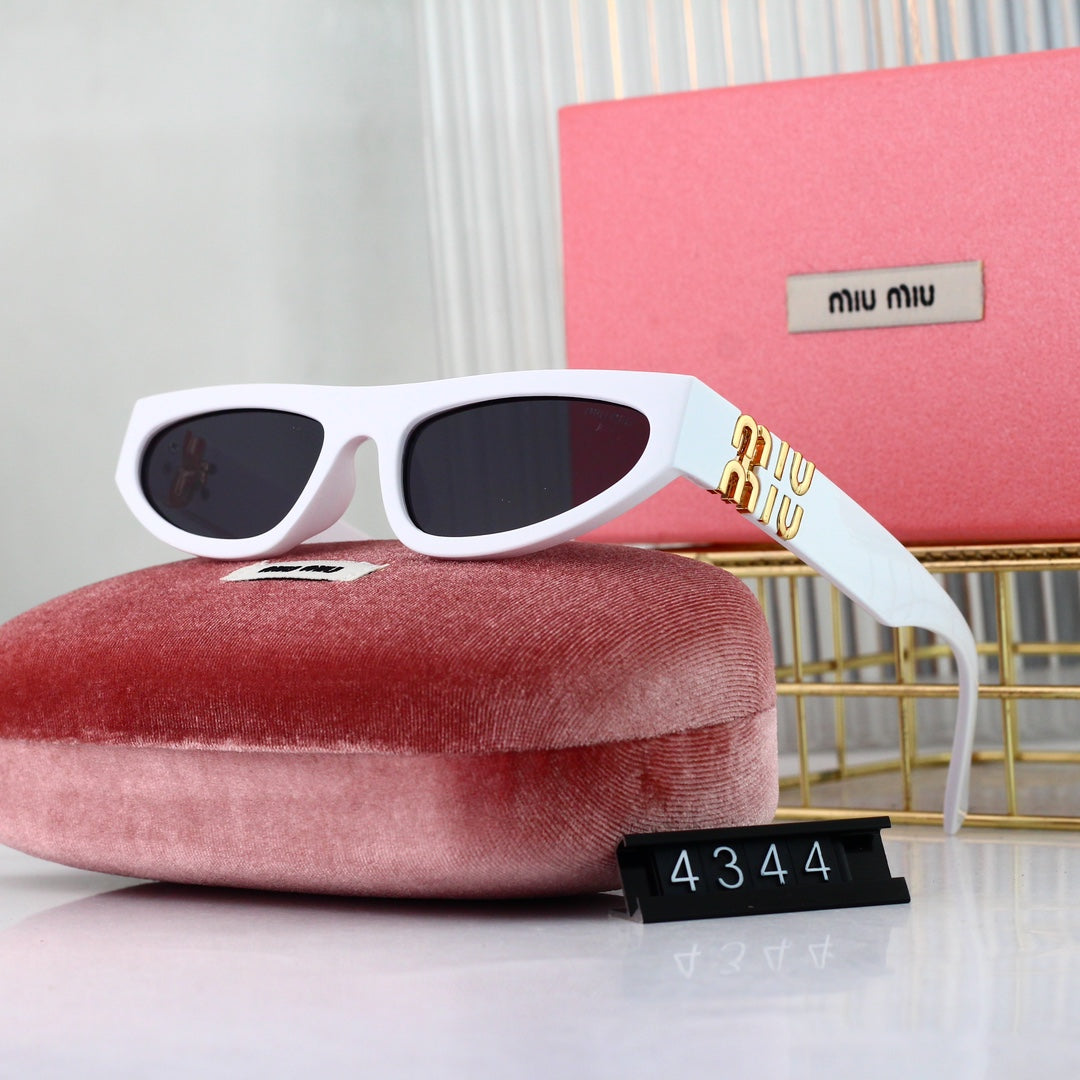 Miu Miu Narrow Rectangular Polarized Sunglasses for Unisex – product image 6