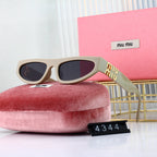 Miu Miu Narrow Rectangular Polarized Sunglasses for Unisex – product image 7