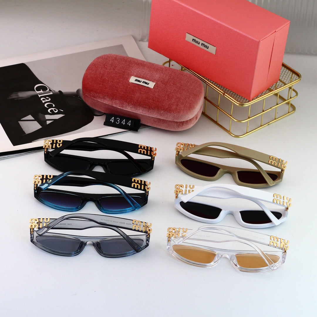 Miu Miu Narrow Rectangular Polarized Sunglasses for Unisex – product image 15