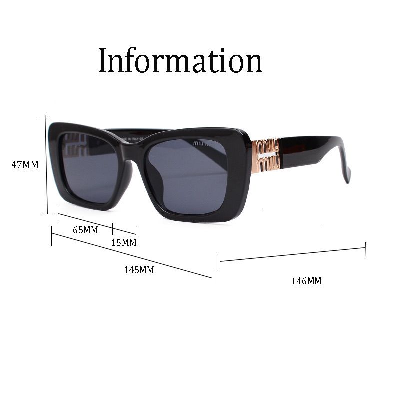 Miu Miu Oversized Hollow Metal Frame Sunglasses for Unisex – product image 13