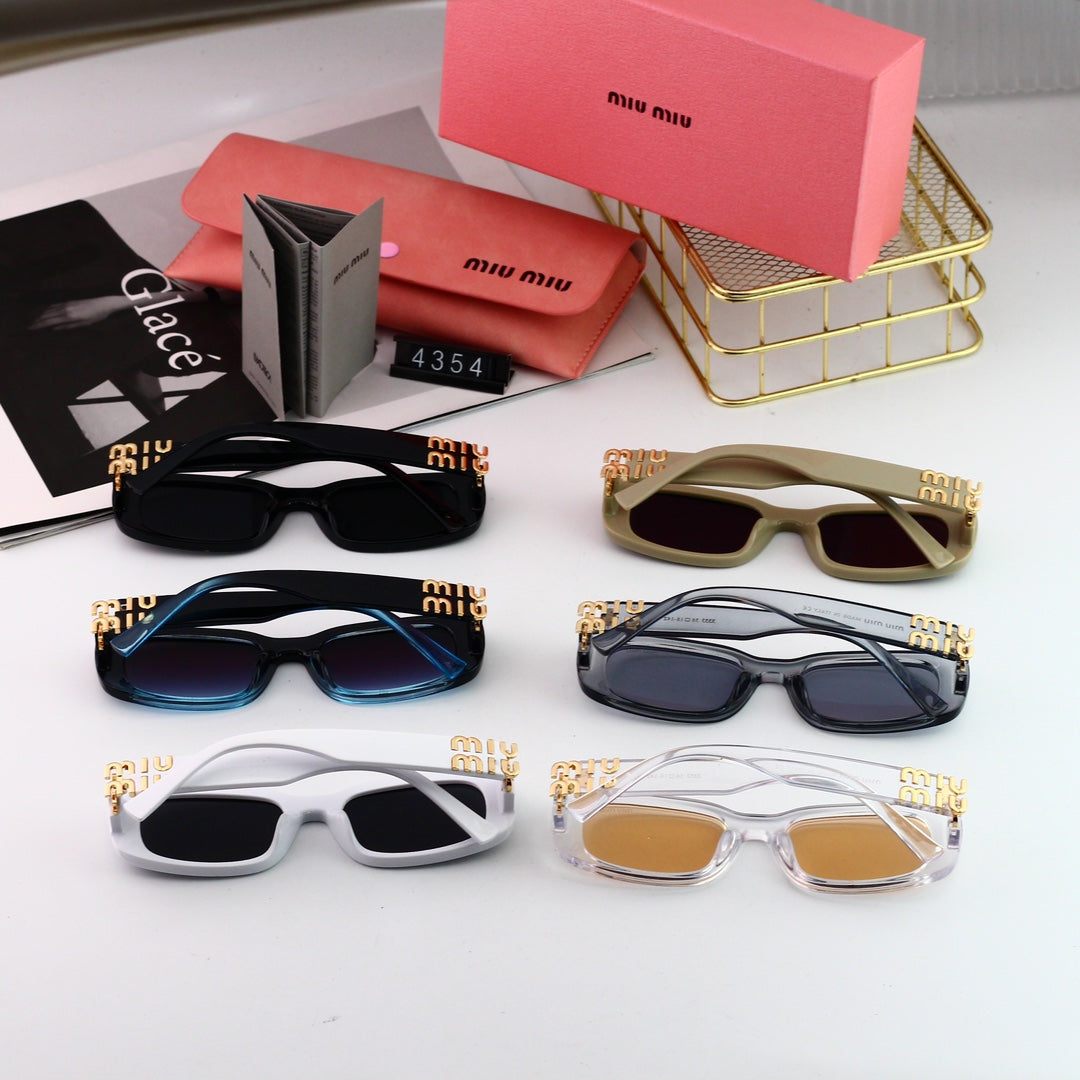 Miu Miu Rectangular Metal Sunglasses for Unisex – product image 8