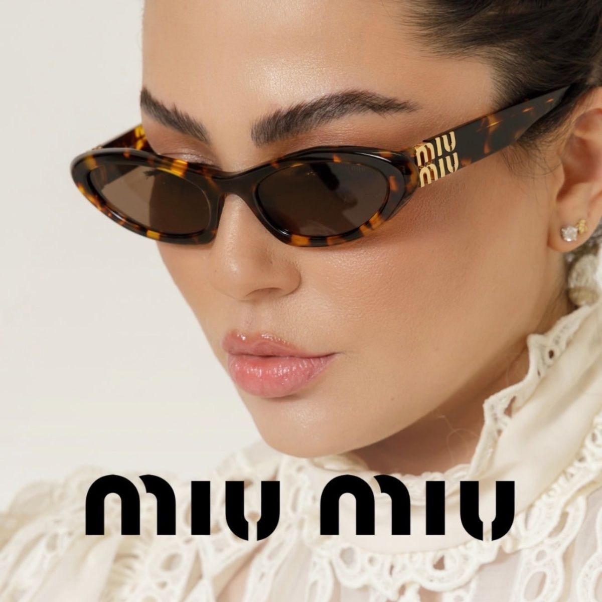 Miu Miu Retro Cat-Eye Oval Polarized Sunglasses for Unisex – product image 7