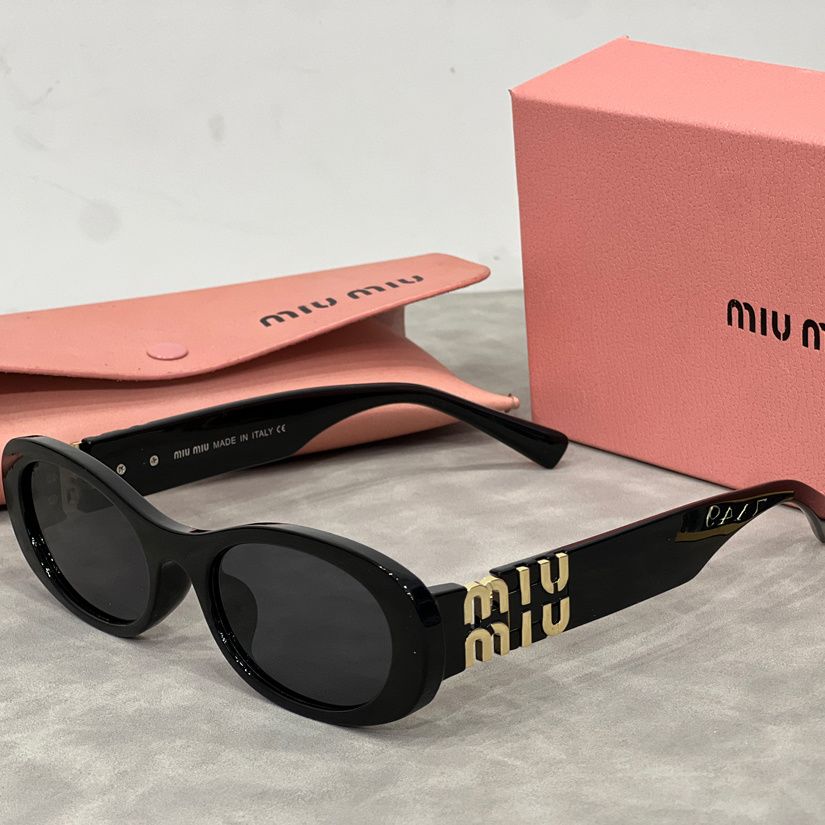 Miu Miu Retro Oval Polarized Sunglasses for Unisex – product image 1