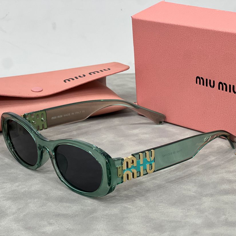 Miu Miu Retro Oval Polarized Sunglasses for Unisex – product image 4