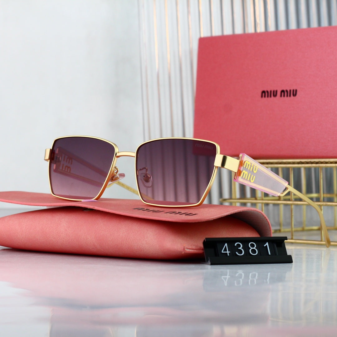 Miu Miu Retro Wide-Rim Rectangular Sunglasses for Unisex – product image 4
