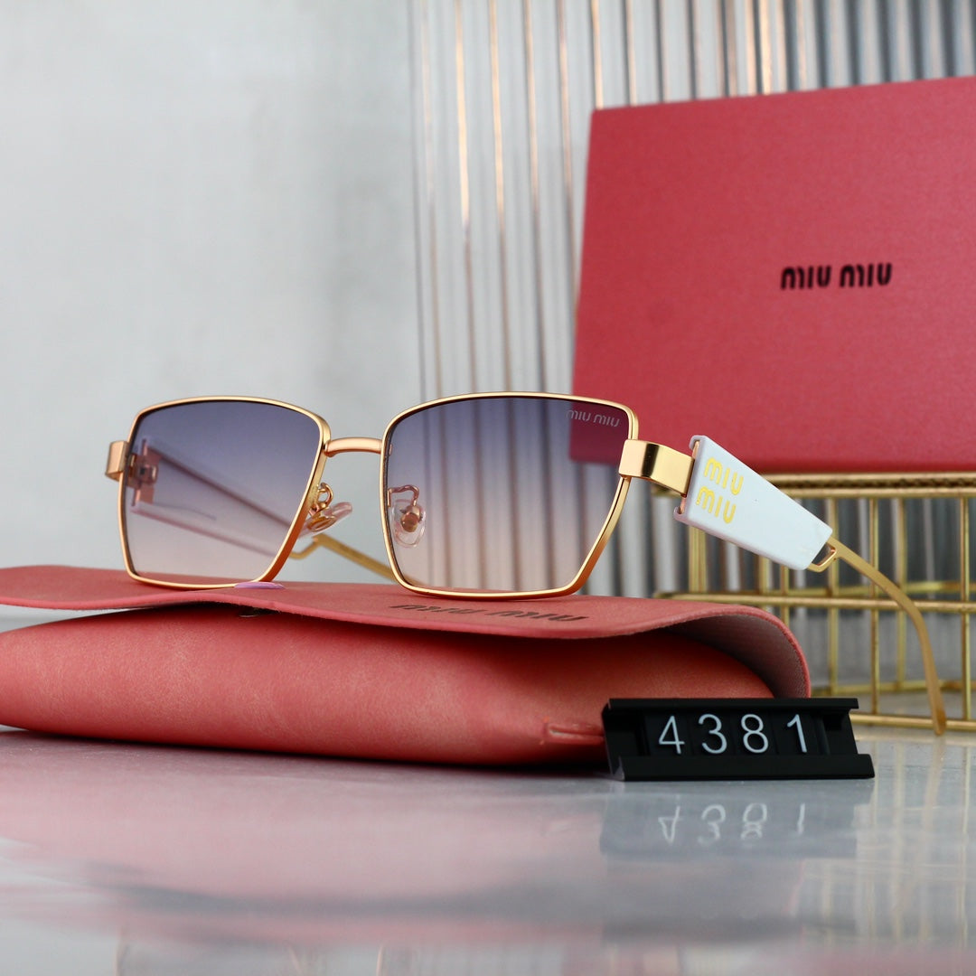 Miu Miu Retro Wide-Rim Rectangular Sunglasses for Unisex – product image 7