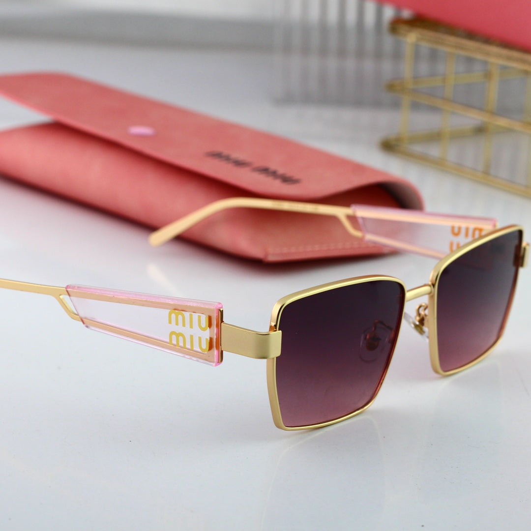 Miu Miu Retro Wide-Rim Rectangular Sunglasses for Unisex – product image 9