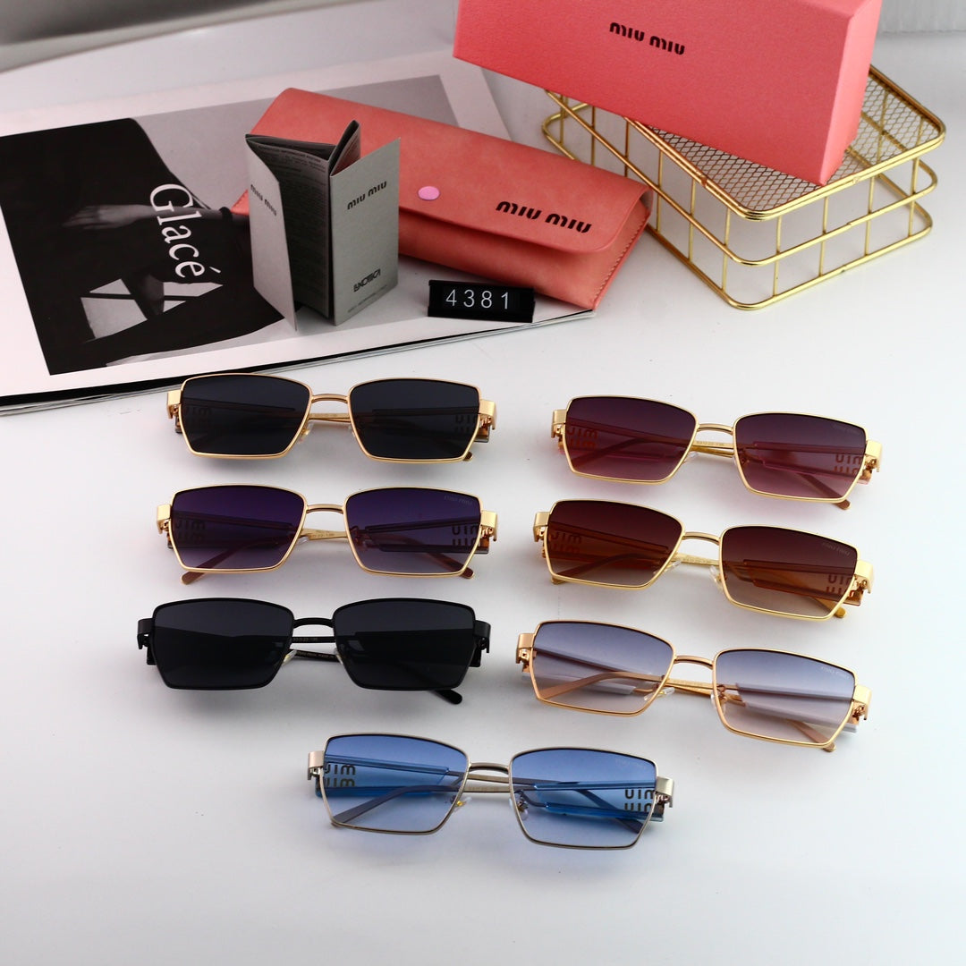 Miu Miu Retro Wide-Rim Rectangular Sunglasses for Unisex – product image 11