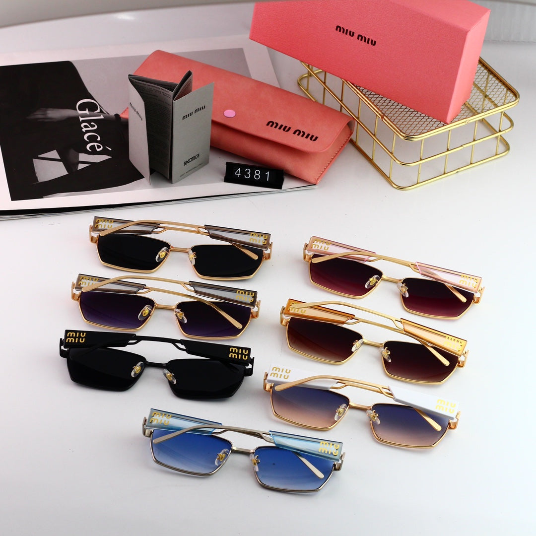 Miu Miu Retro Wide-Rim Rectangular Sunglasses for Unisex – product image 12