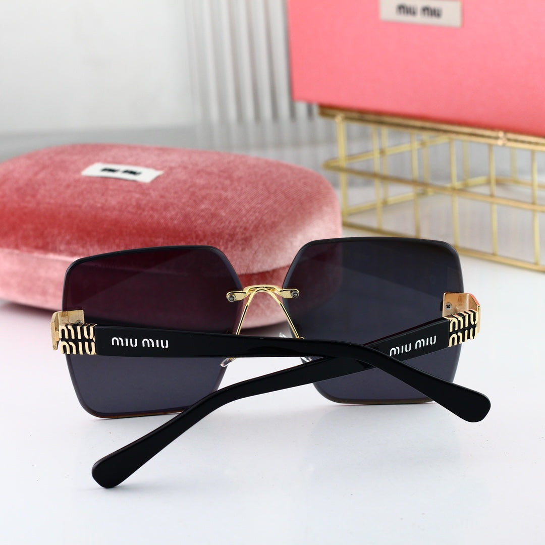 Miu Miu Rimless Square Polarized Sunglasses for Unisex – product image 14
