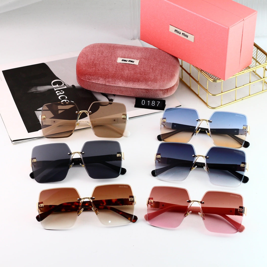 Miu Miu Rimless Square Polarized Sunglasses for Unisex – product image 18