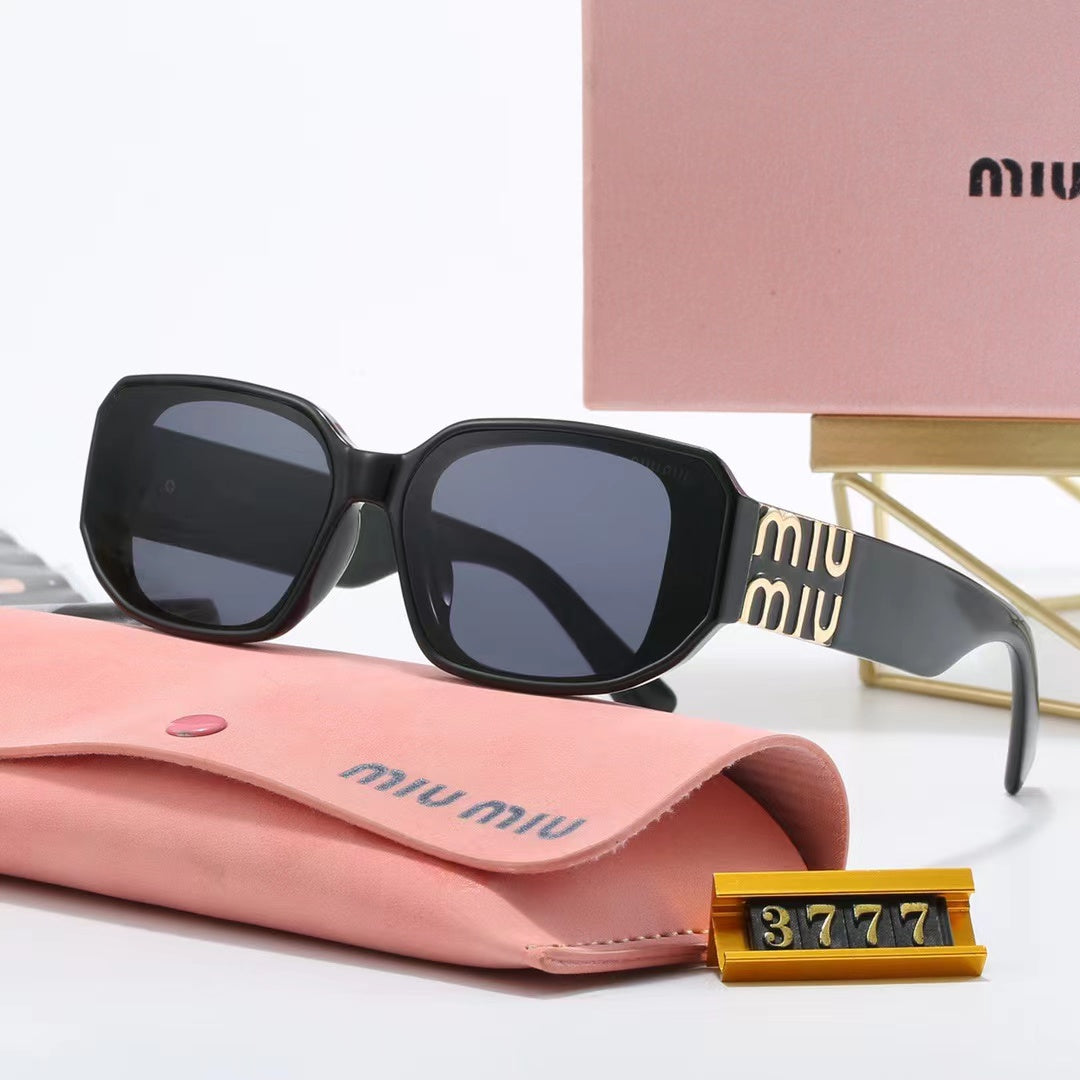 Miu Miu Square Logo-Temple Polarized Sunglasses for Unisex – product image 1