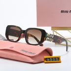 Miu Miu Square Logo-Temple Polarized Sunglasses for Unisex – product image 5