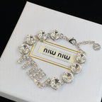 Miu Sparkling Crystal Bracelet Necklace Set – Luxury Jewelry – product image 10