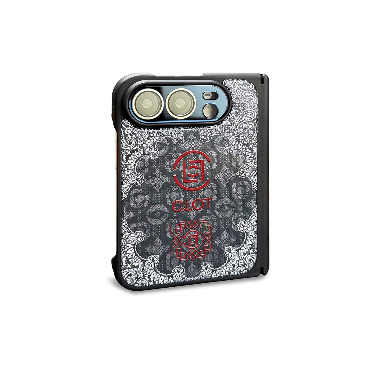 CLOT Paisley iPhone Duo Case in Black finish