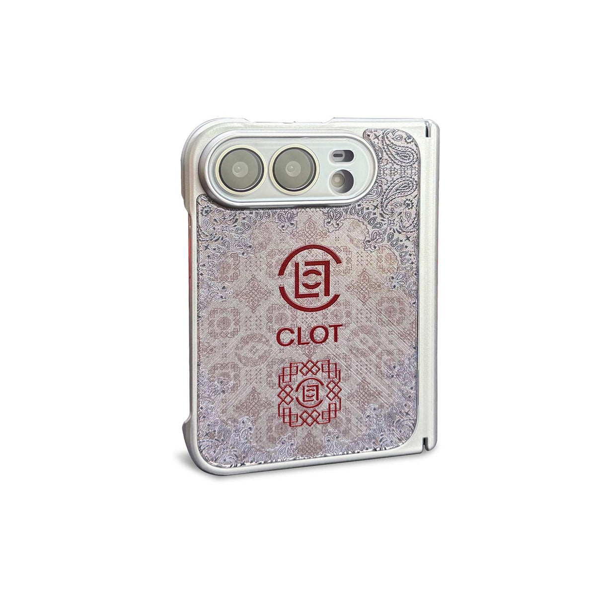 CLOT Paisley iPhone Duo Case in White finish