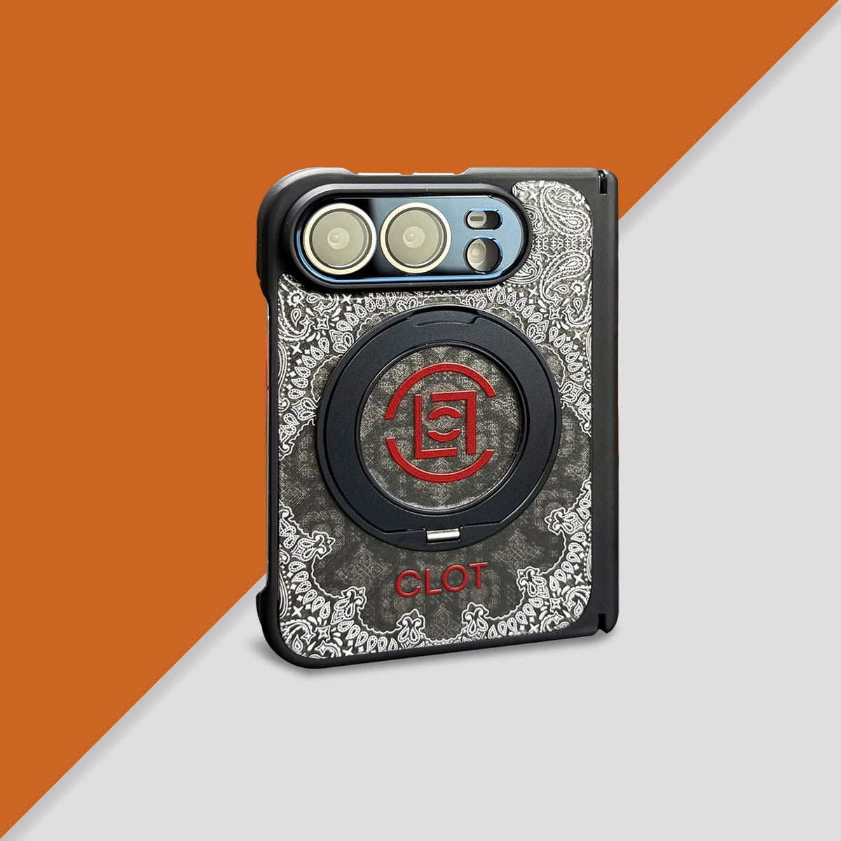CLOT Paisley iPhone Duo Case with Ring Stand in gallery detail