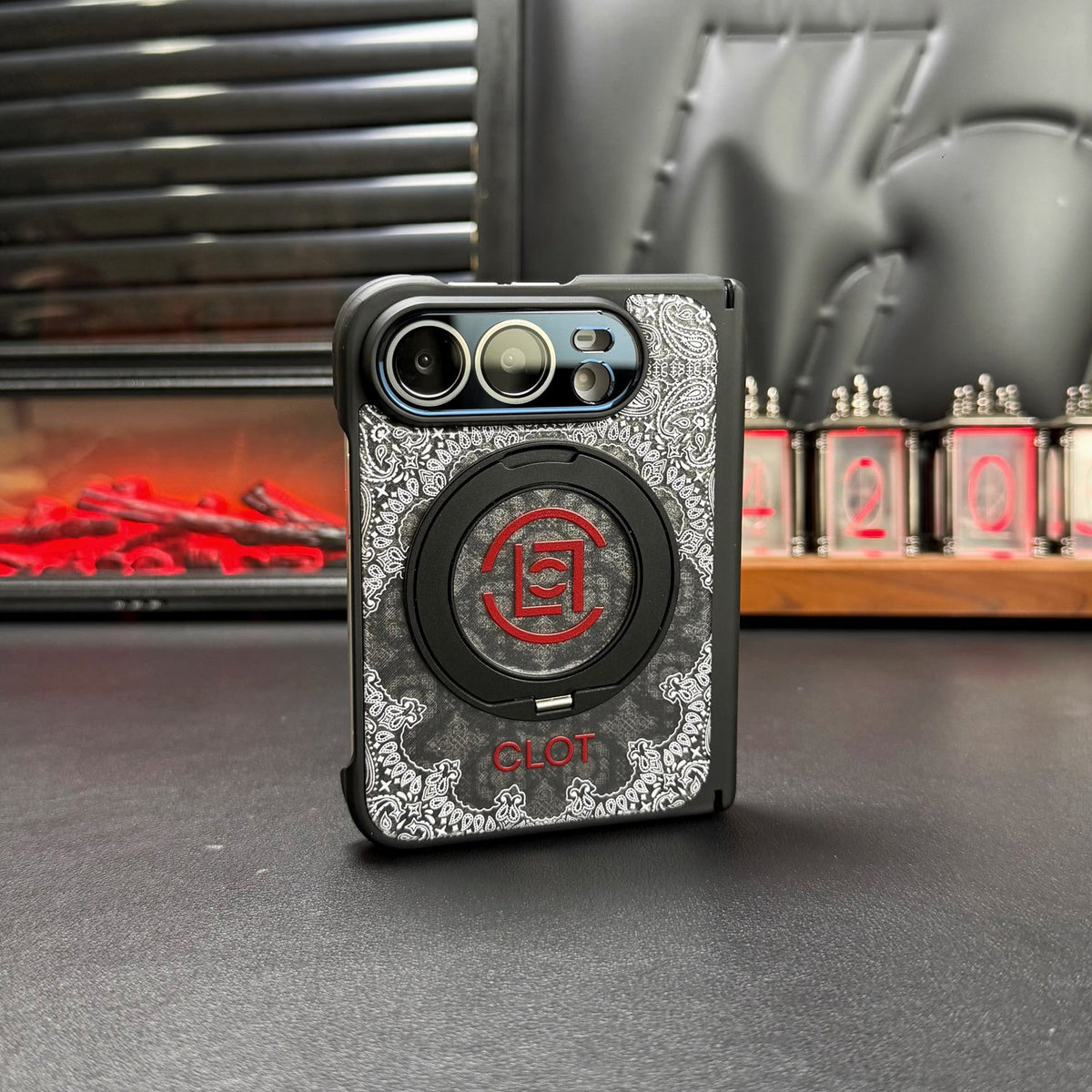 CLOT Paisley iPhone Duo Case with Ring Stand in gallery detail